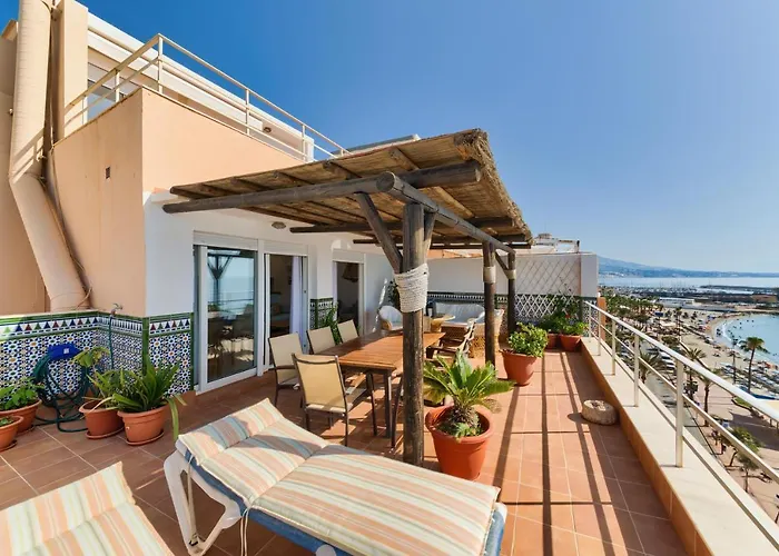 Holidays2Fuengirola Duplex With Stunning Sea View, Terraces,1St Line Beside Port